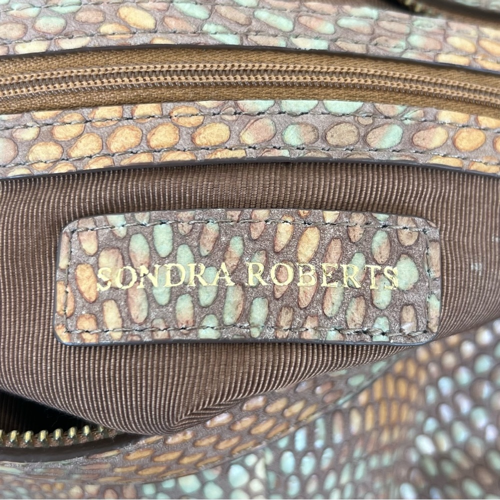 SONDRA ROBERTS Multicolor Python Print Leather Do… - image 12